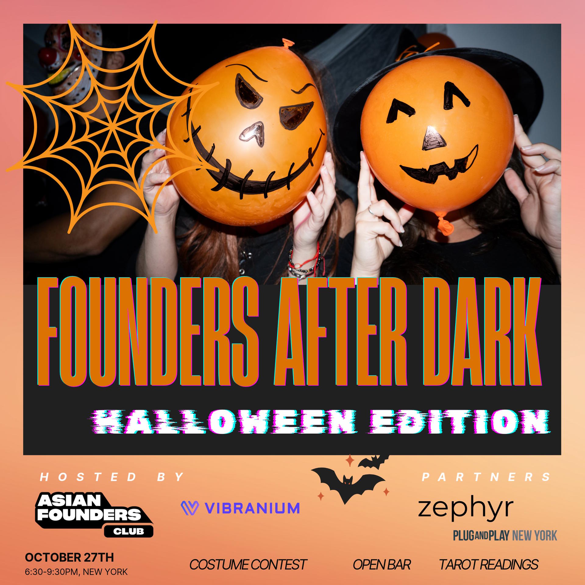 Asian Founders Club & Vibranium Labs Present: Founders After Dark event artwork