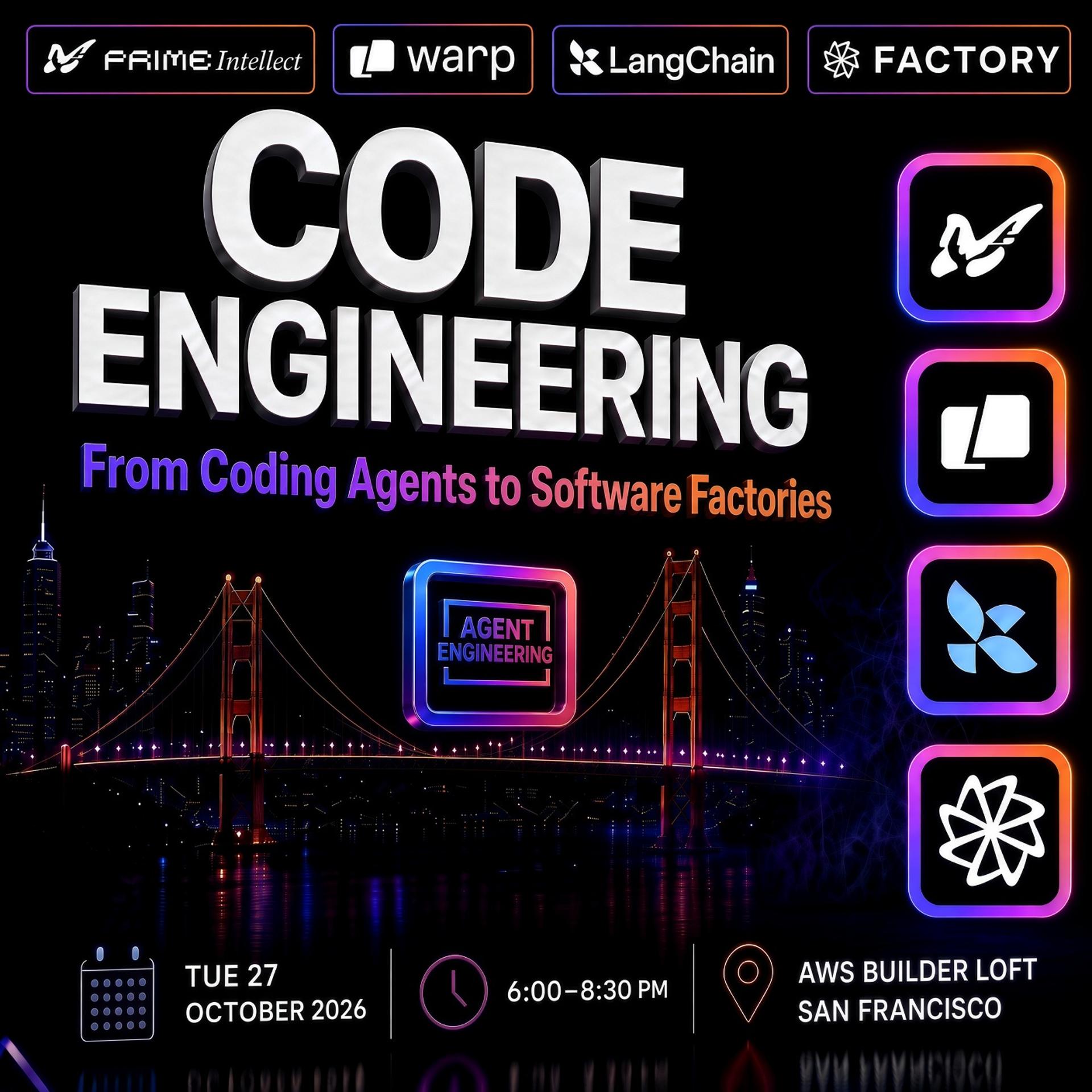 Code Engineering: From Coding Agents to Software Factories event artwork