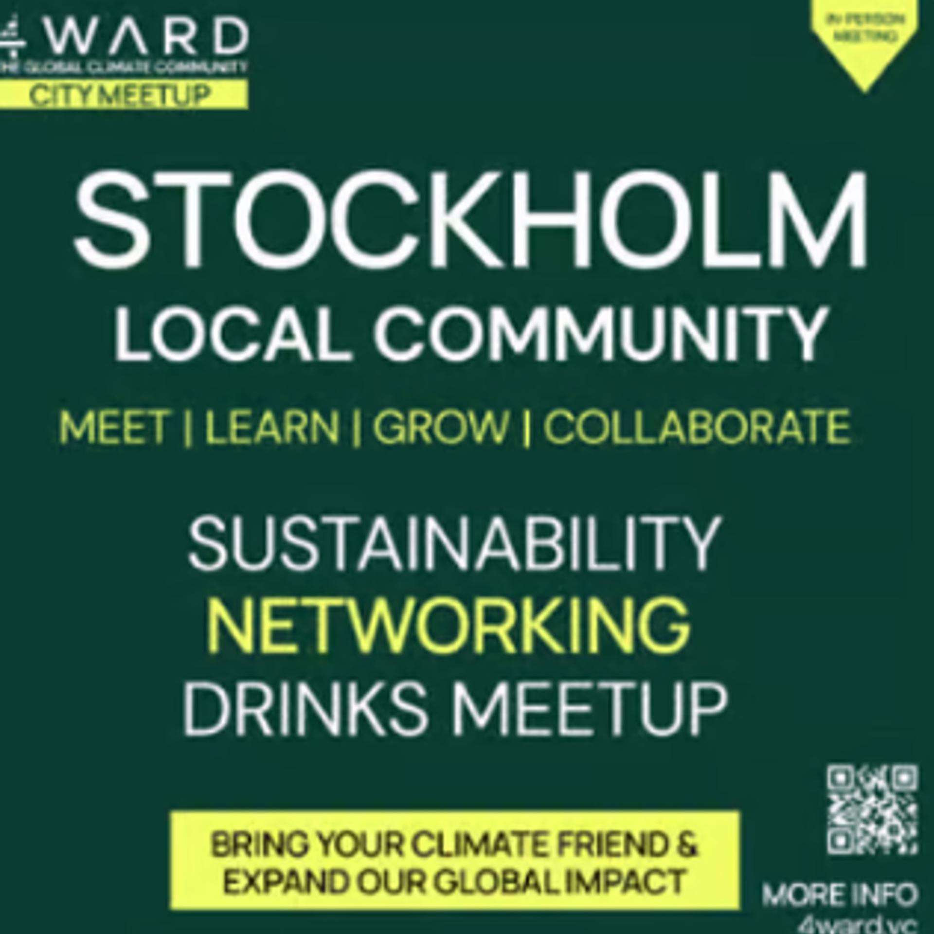 4WARD - Stockholm Quarterly Member Meetup - Climate Sustainability Tech Drinks | Nordic Tech Week edition