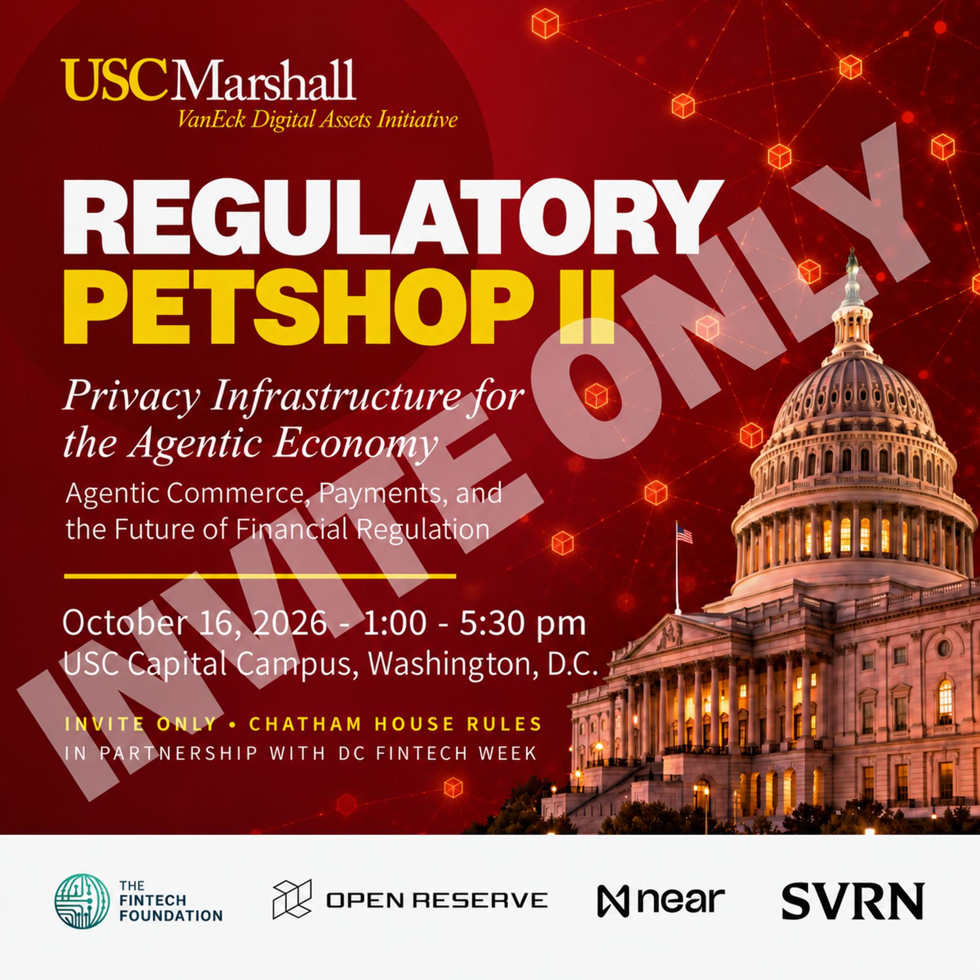 Regulatory PETshop II: Agentic Commerce, Payments, and the Future of Financial Regulation event artwork