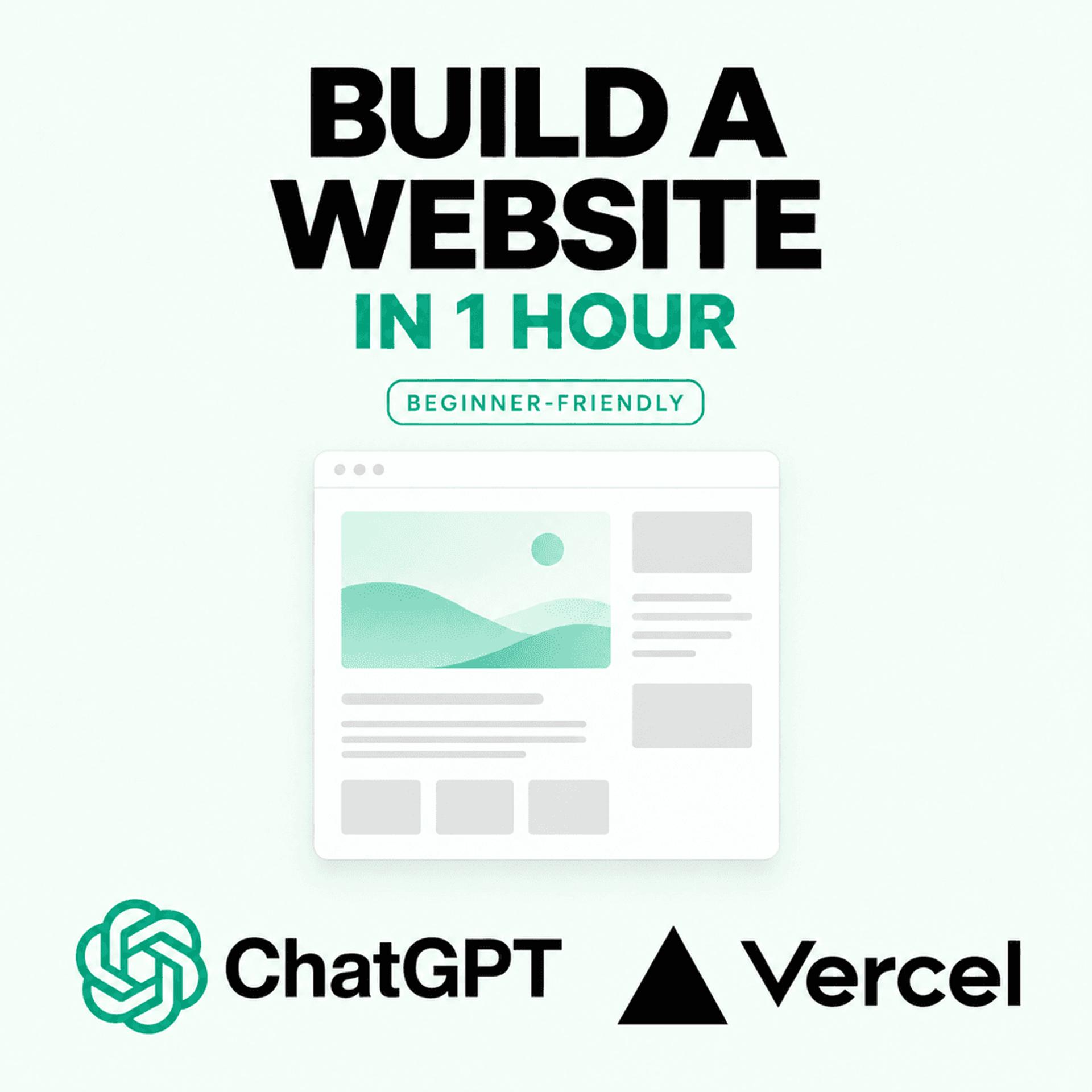 Build a Website with ChatGPT (Beginner Friendly) event artwork