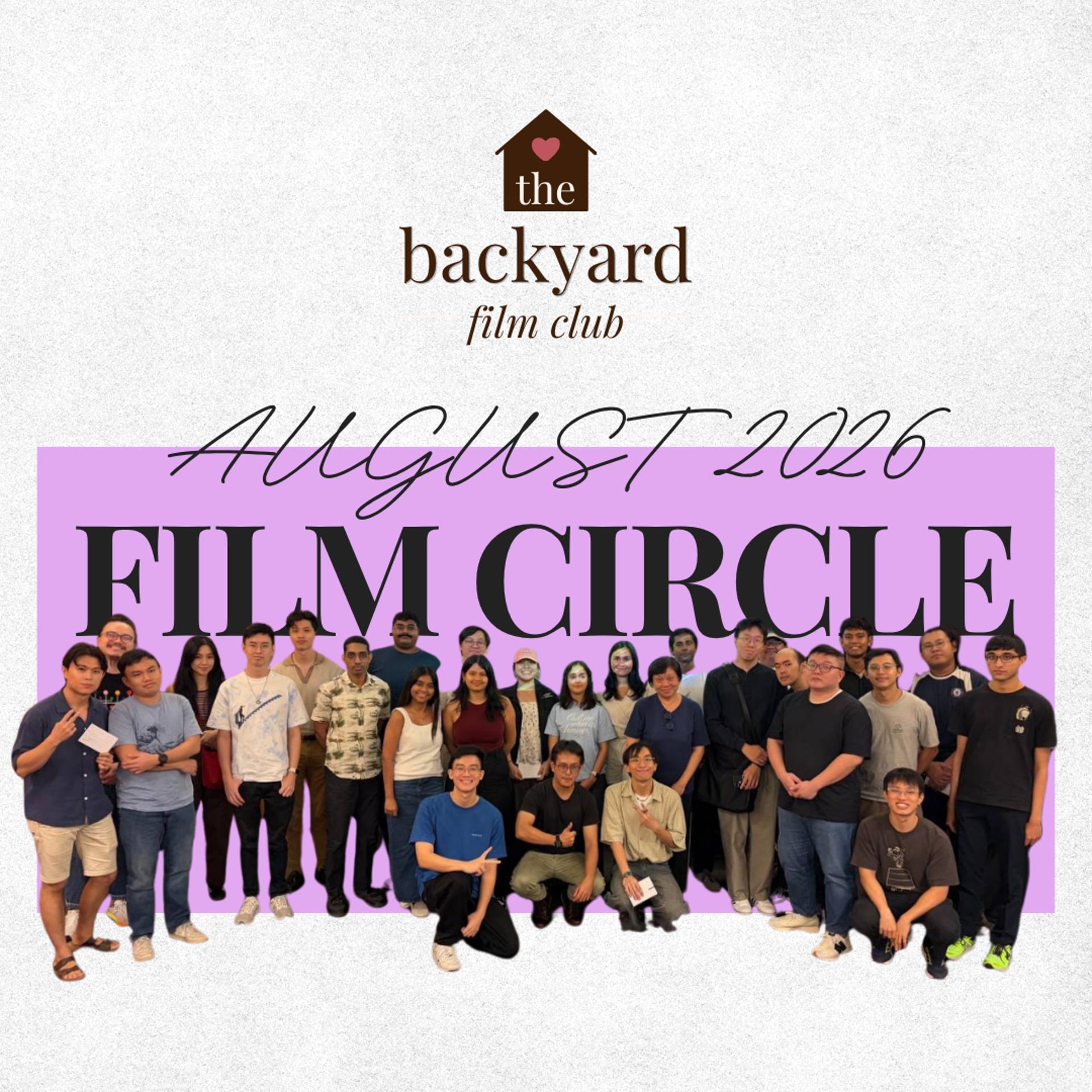The Backyard Film Club (August 2026 Film Circle) event poster