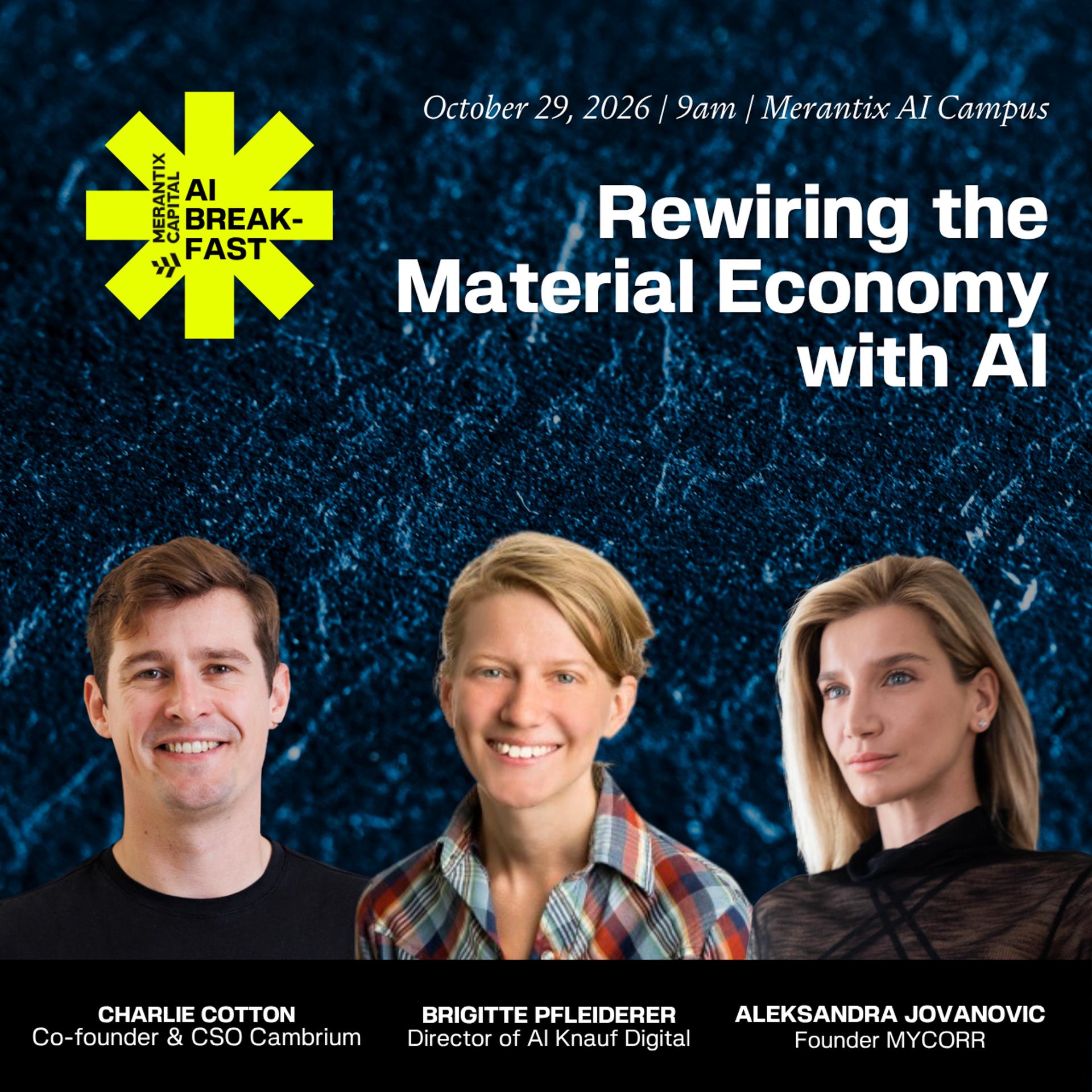Rewiring the Material Economy: AI in Commodities, Materials & Construction.