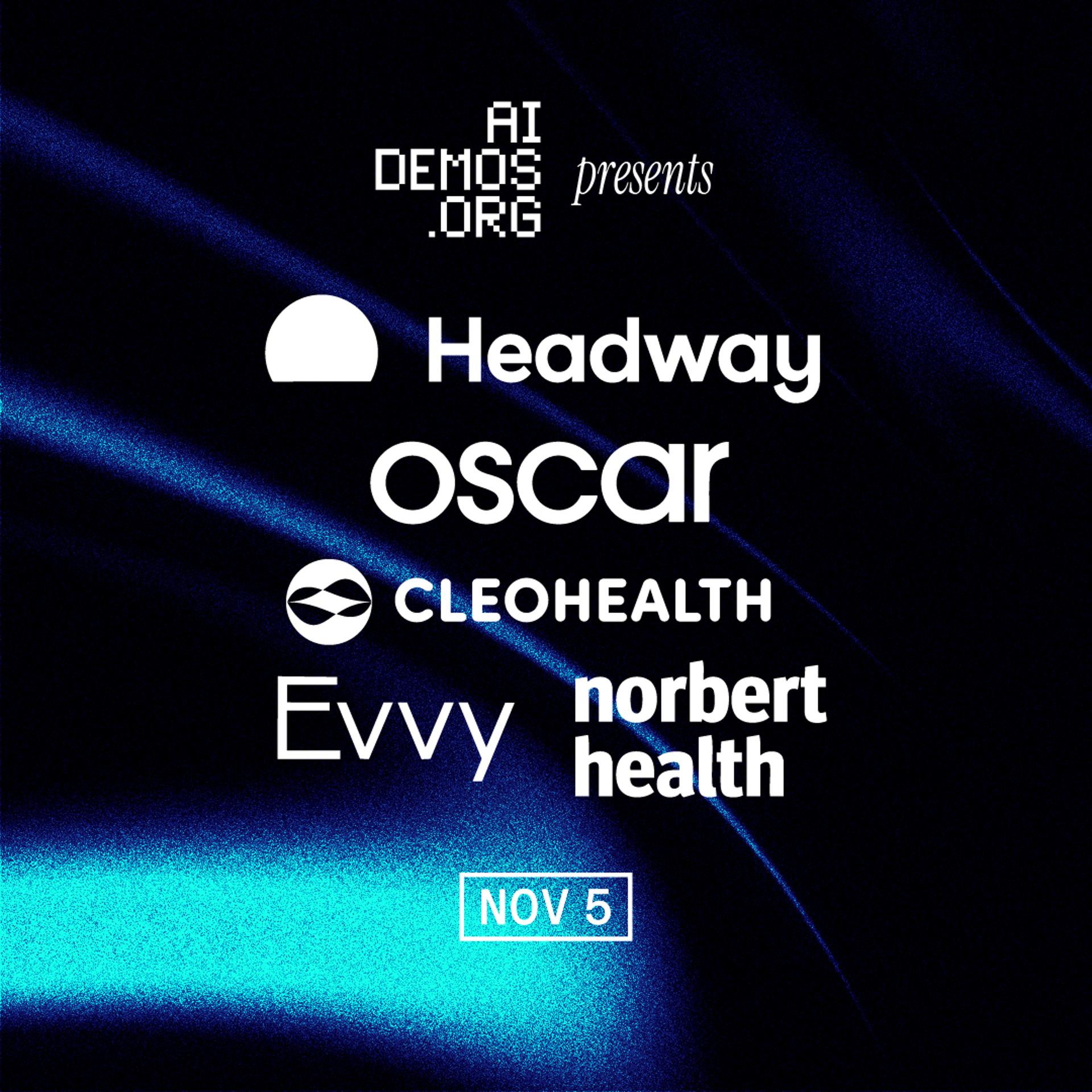 AI Demos #12: Health Tech event artwork