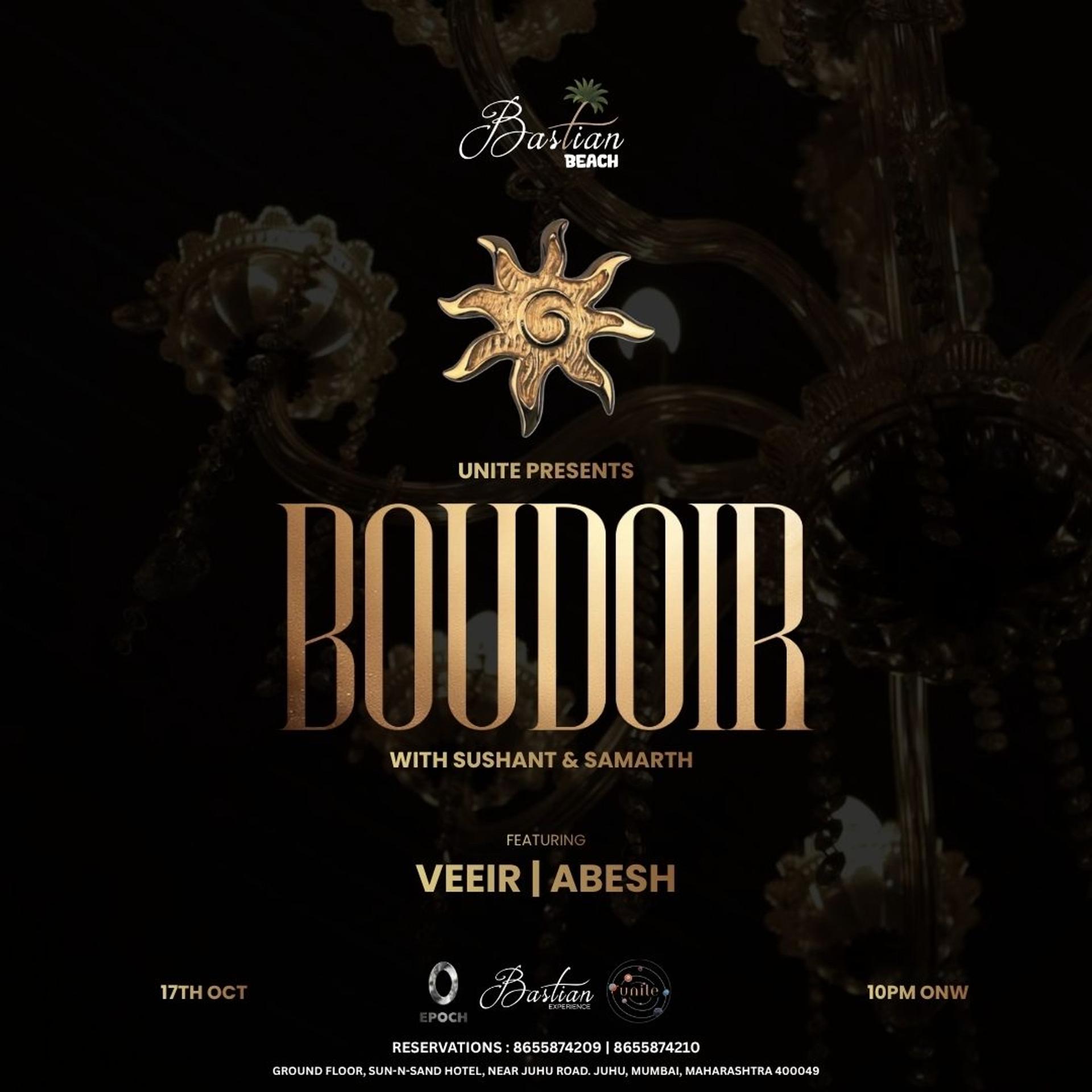 UNITE PRESENTS BOUDOIR 🏖️ — event poster