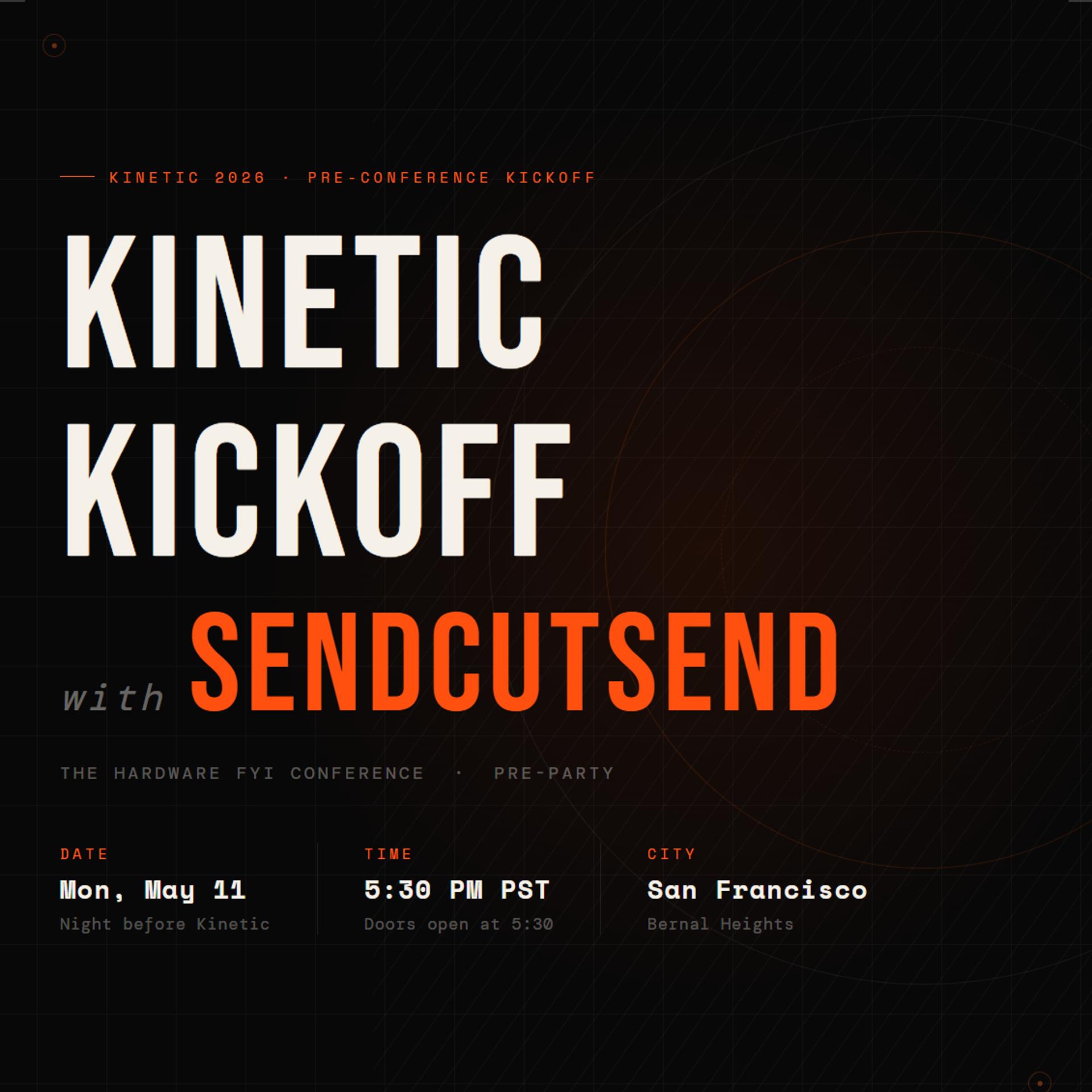 Kickoff Kinetic with SendCutSend