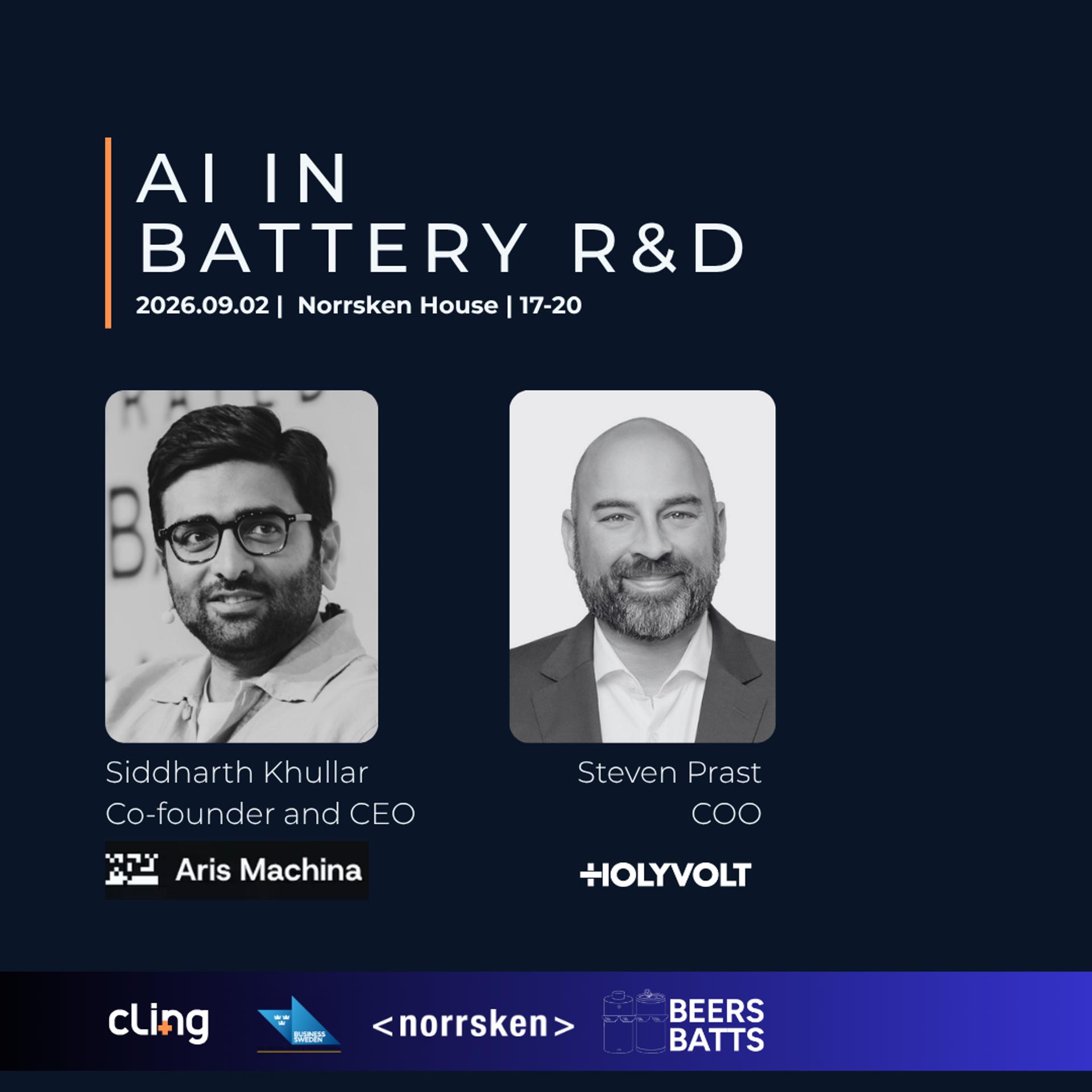 Beers & Batts - 16th Edition - AI in Battery R&D