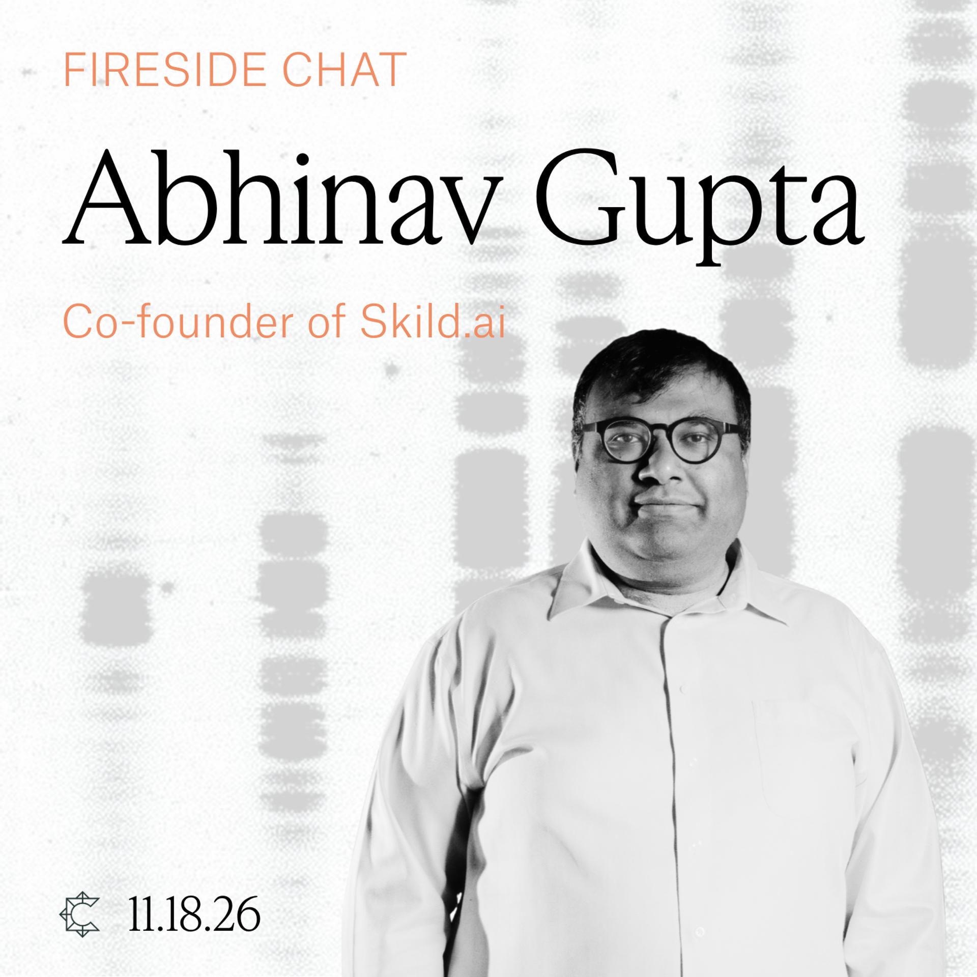 Fireside Chat with Abhinav Gupta, Skild.ai event artwork