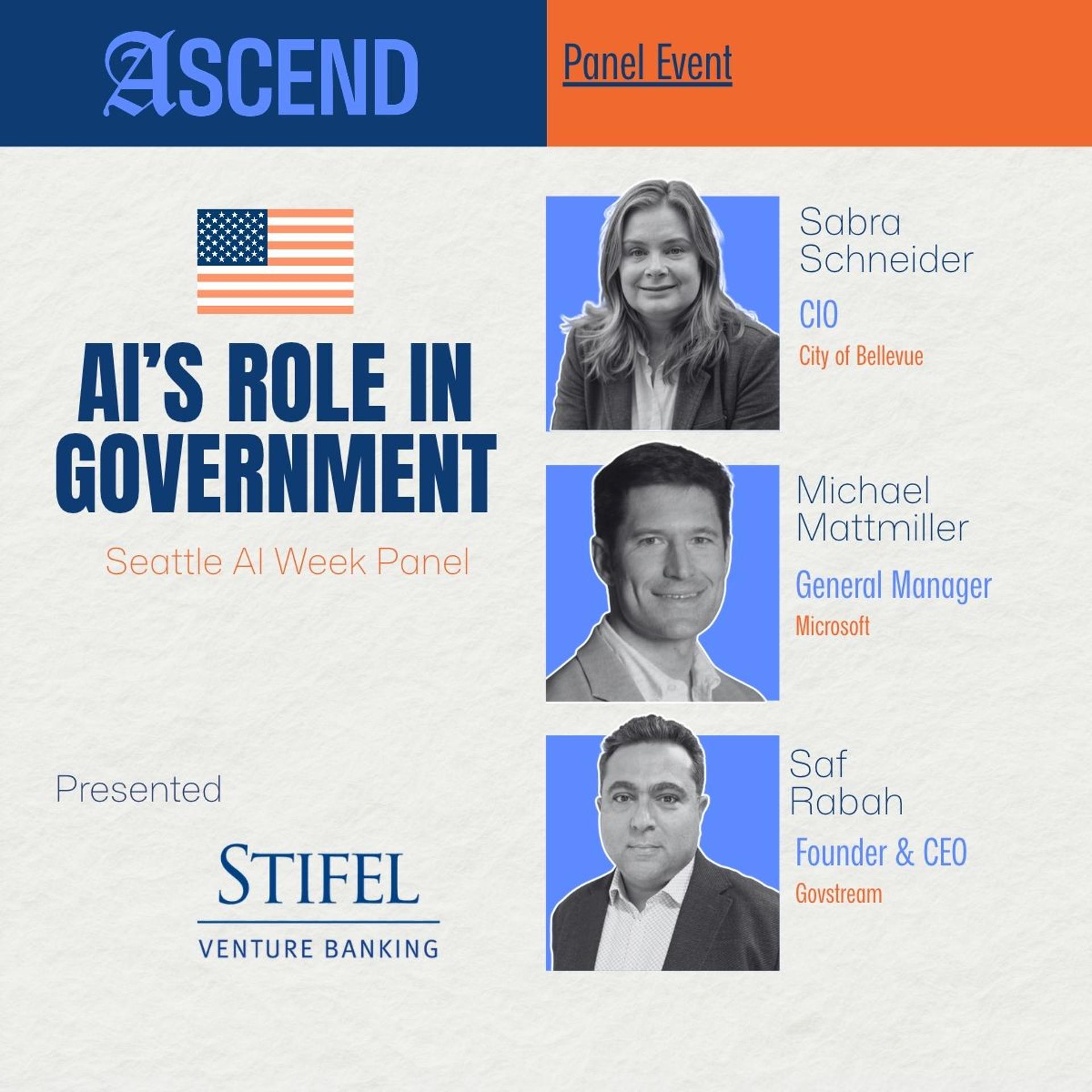 AI in Government Panel - AI Week event artwork