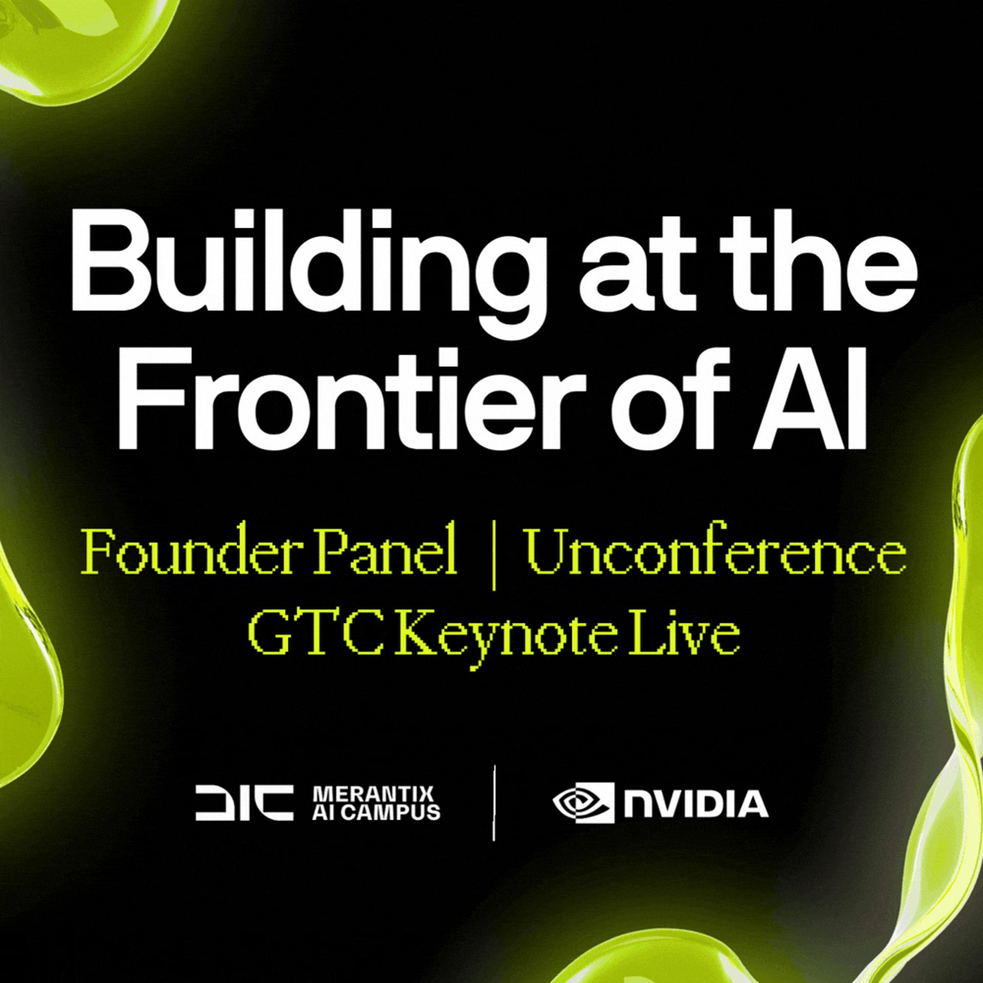 Building At the Frontier of AI event artwork
