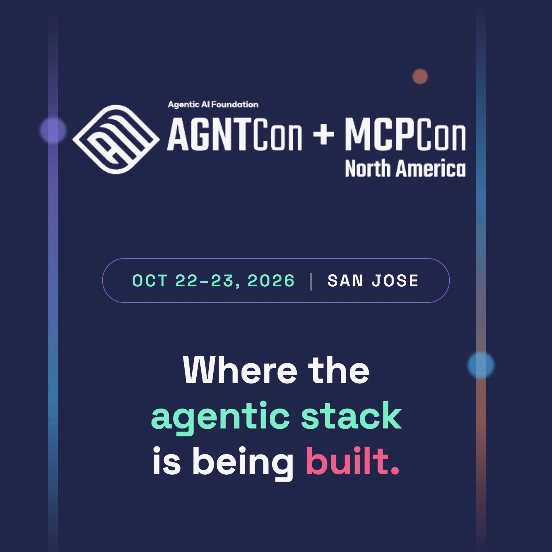 AGNTCon + MCPCon North America event artwork