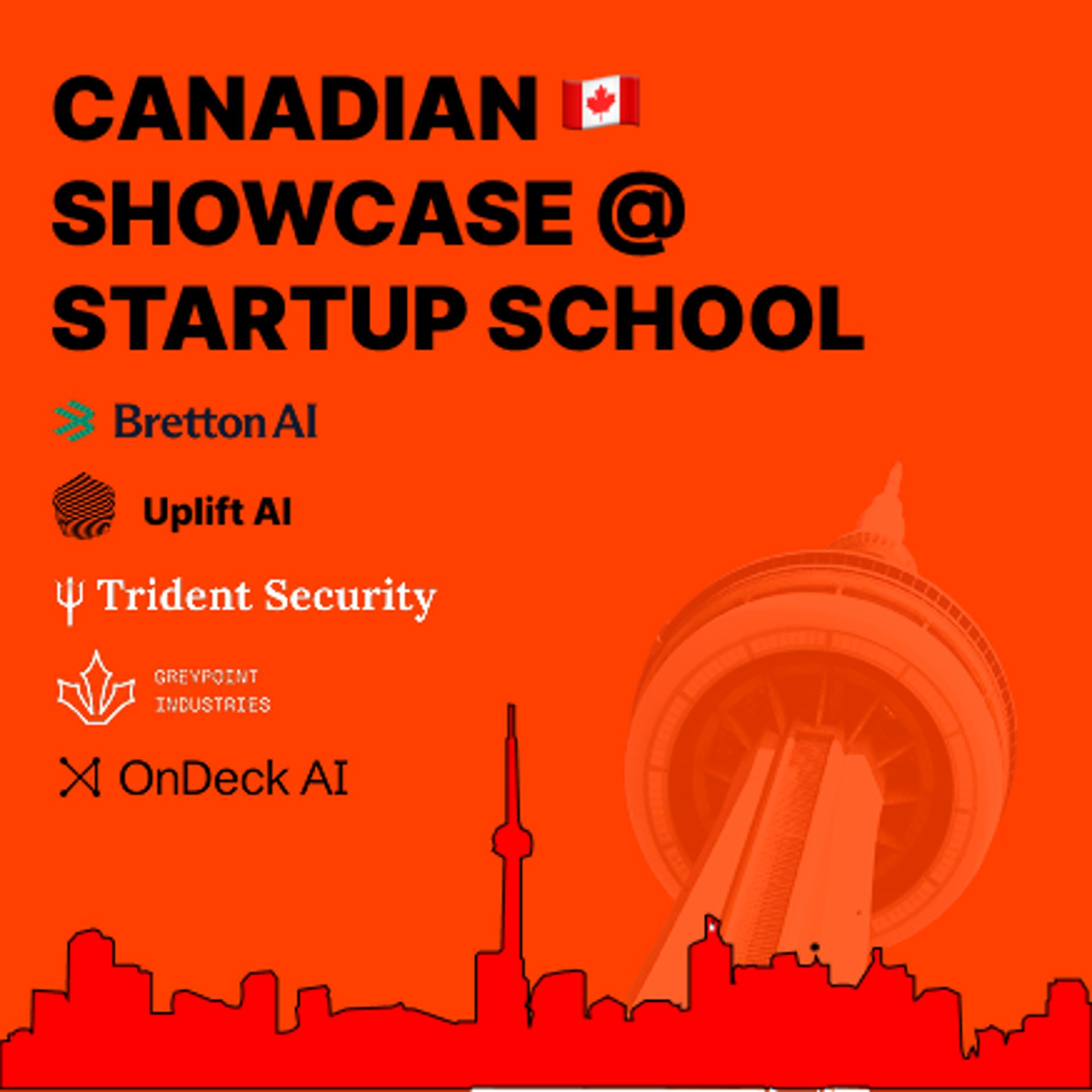 Canadian YC Founders Showcase @ Startup School