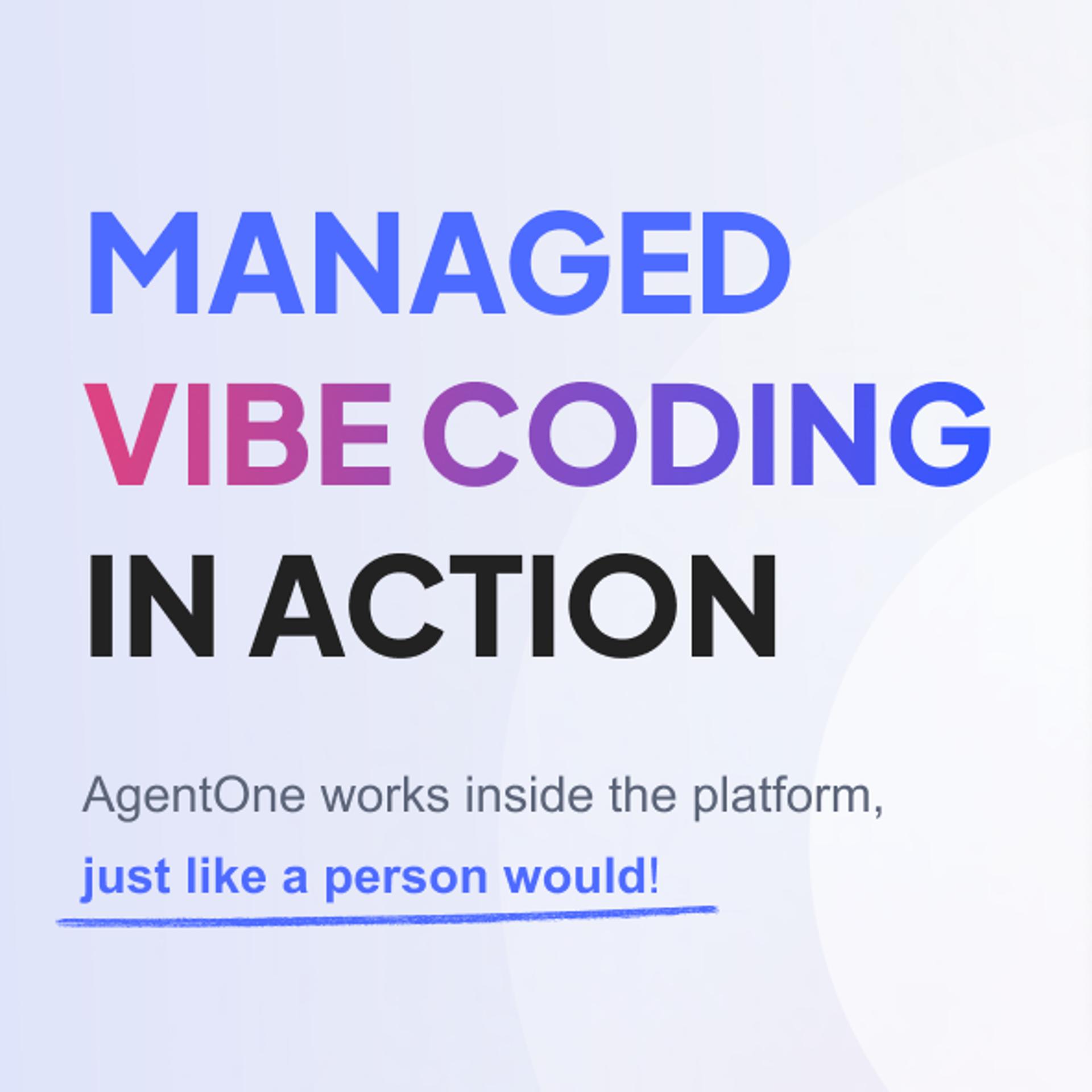 Managed Vibe Coding in action, photo 2 of 2