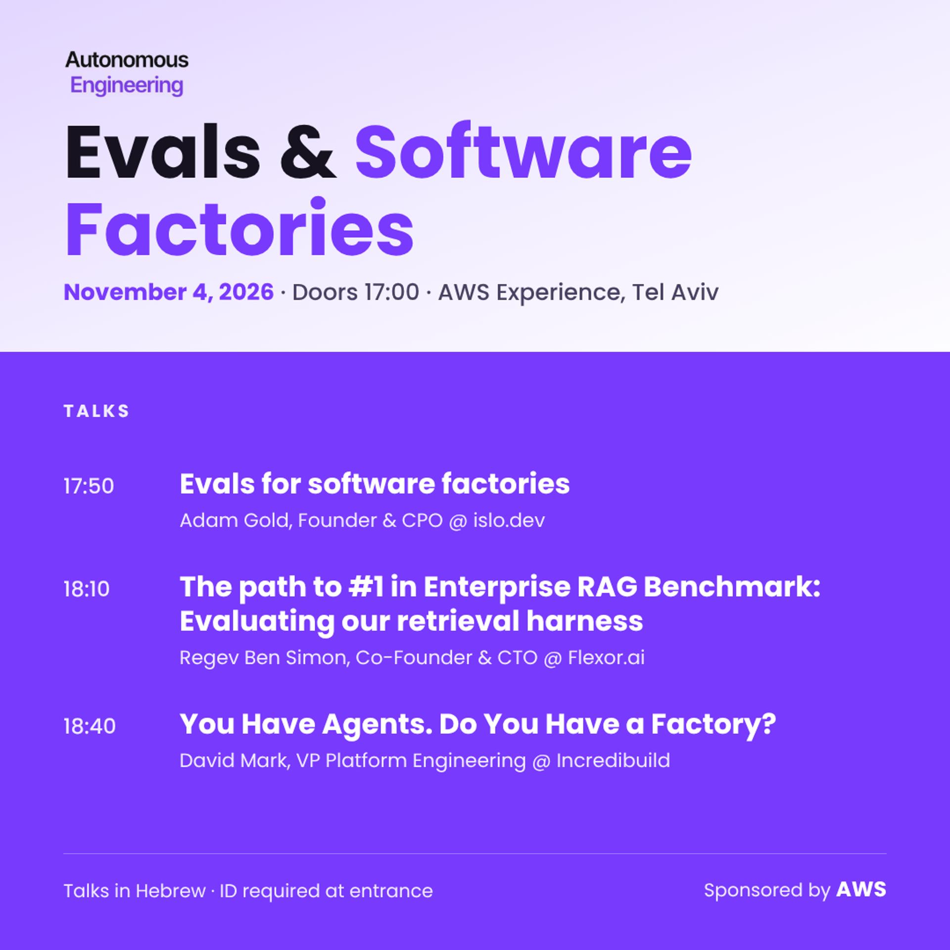 Evals & Software Factories