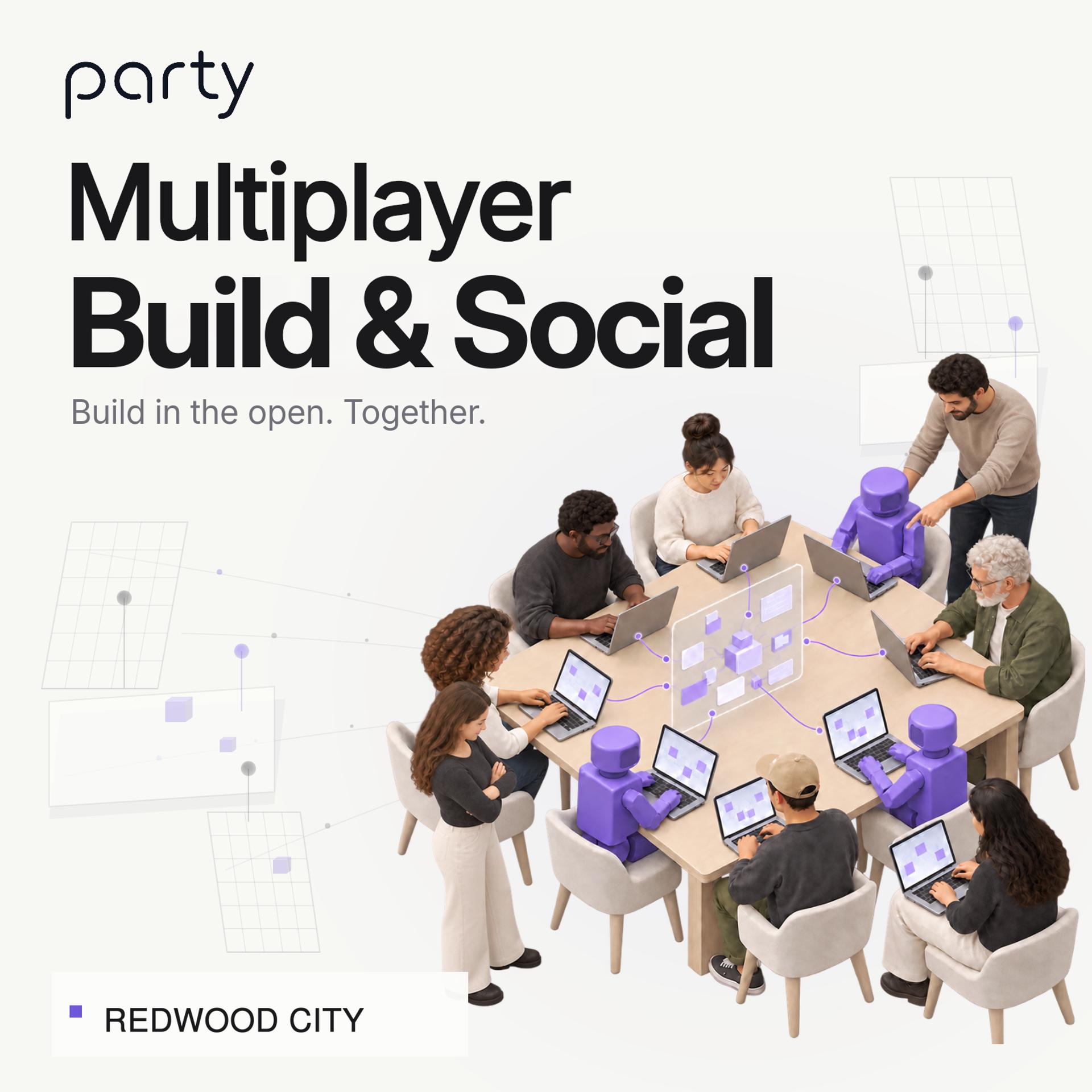 Multiplayer Build Night & Mixer by Party (Peninsula) event artwork