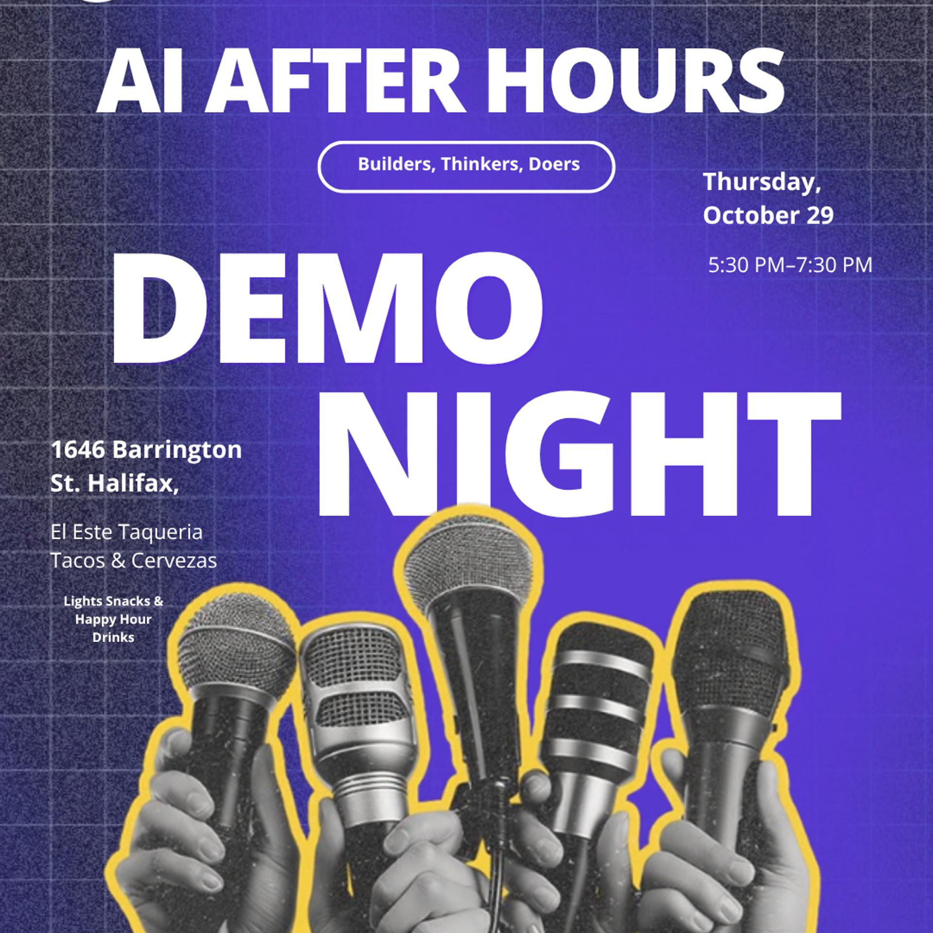 AI After Hours: Demo Night (w / AI Collective Halifax) event artwork