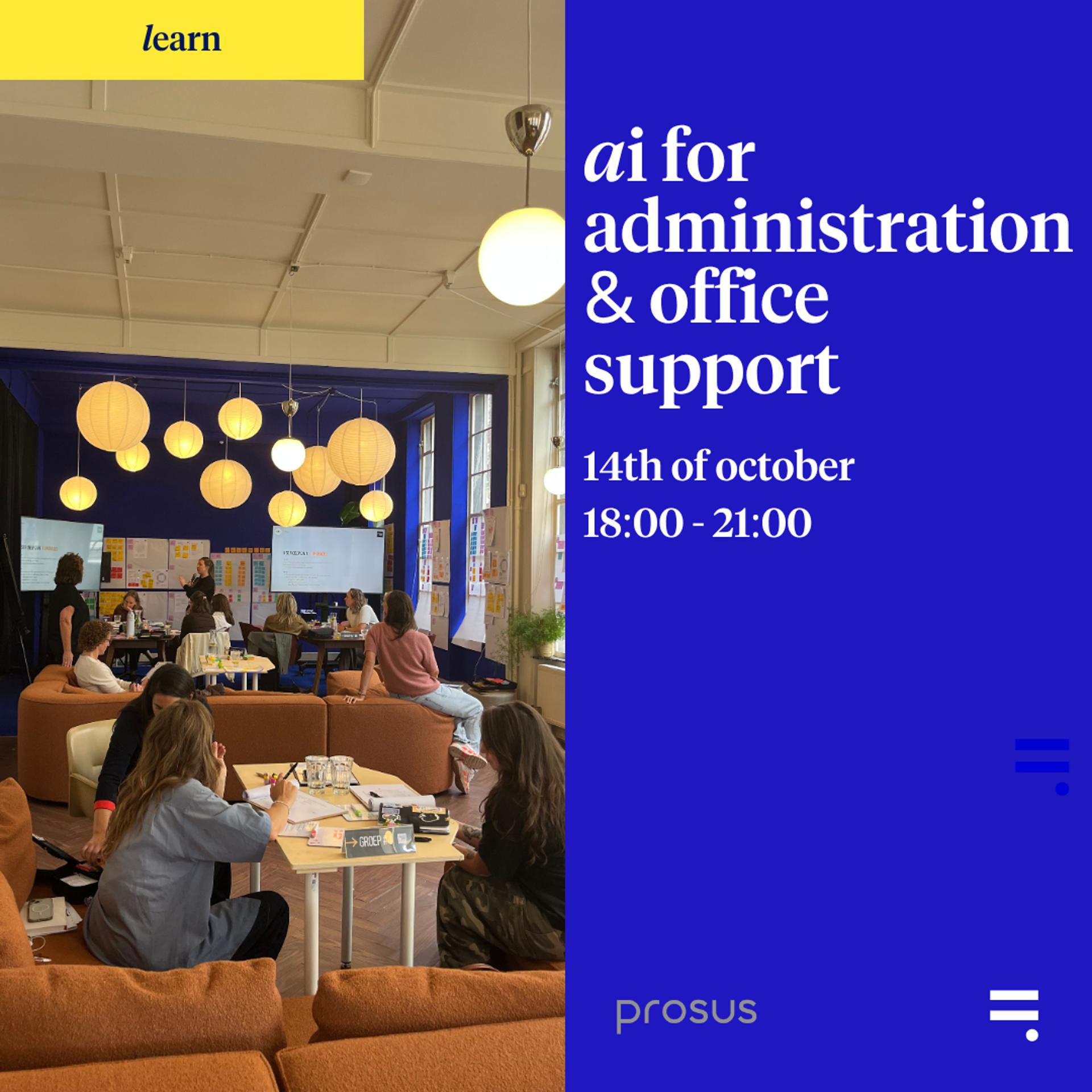 AI Night 2: AI for Administration, Office & Support event artwork