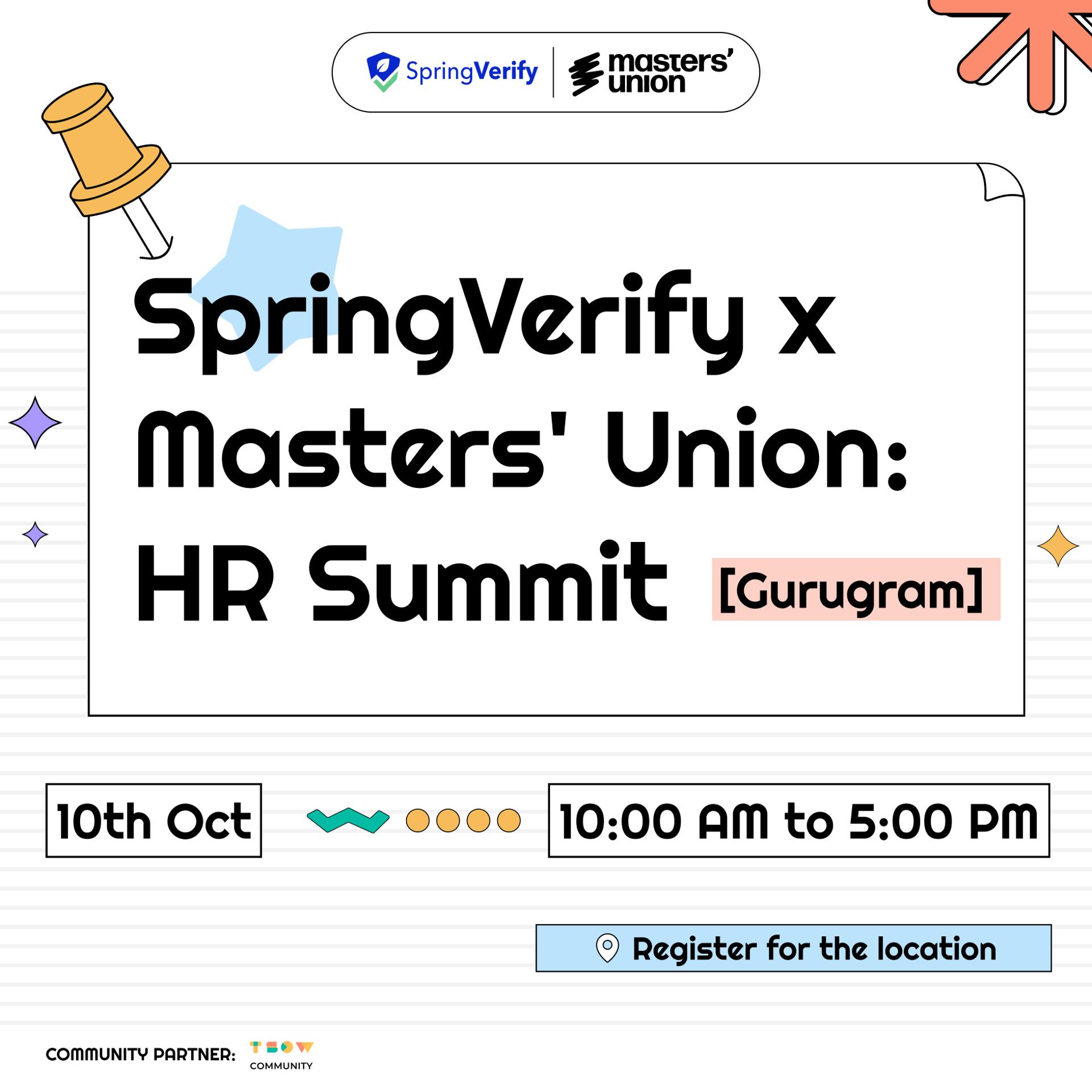SpringVerify x Masters' Union: HR Summit [Gurugram]