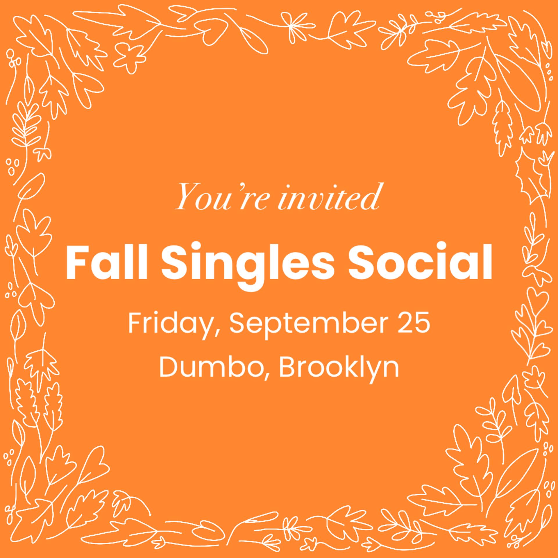 Event image for Fall Singles Social in Dumbo