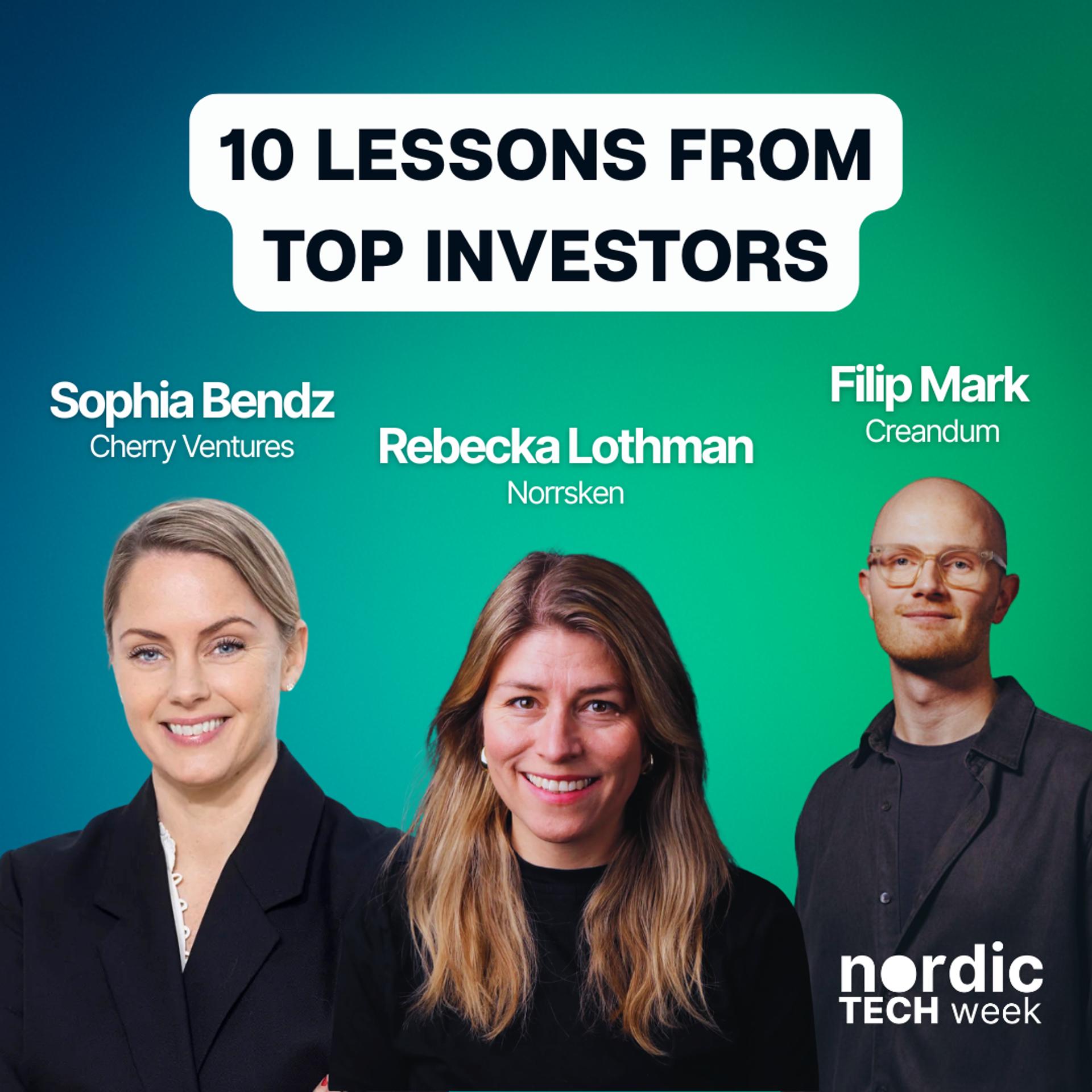 PANEL: 10 Lessons from Top Investors