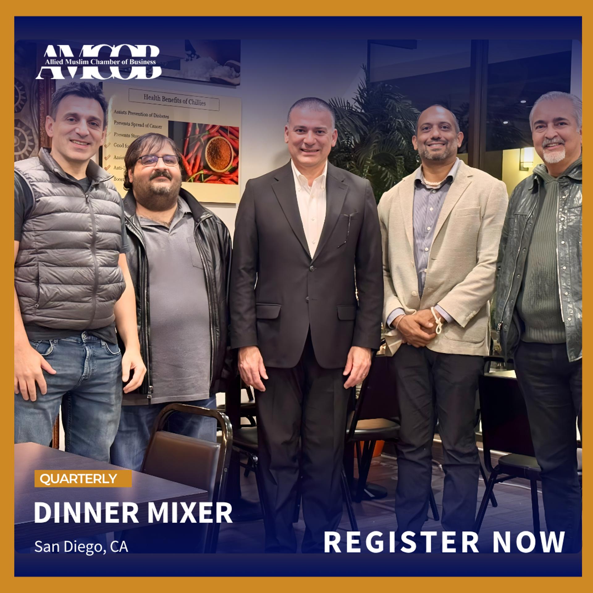 San Diego, CA: Quarterly Dinner Mixer