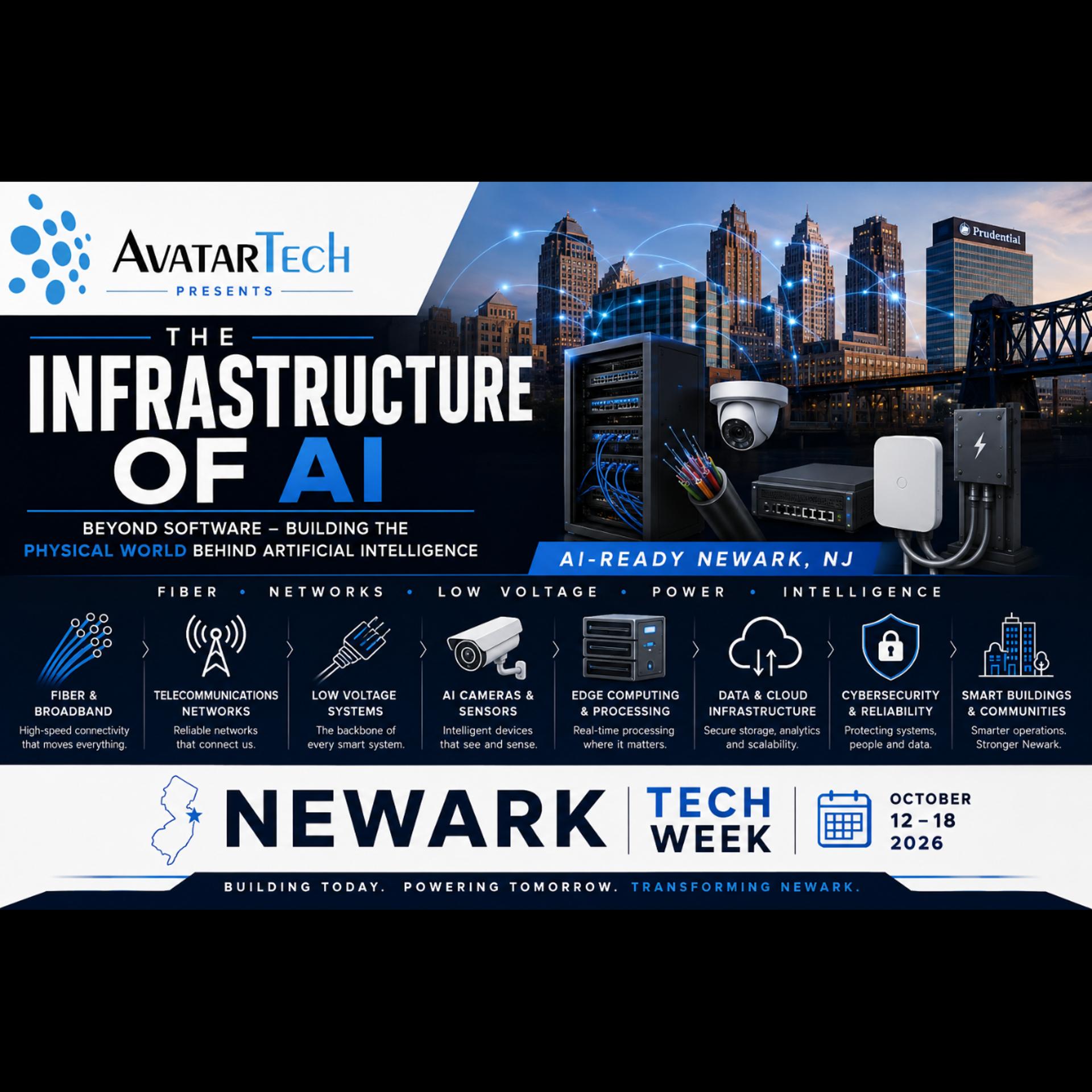The Infrastructure of AI event artwork