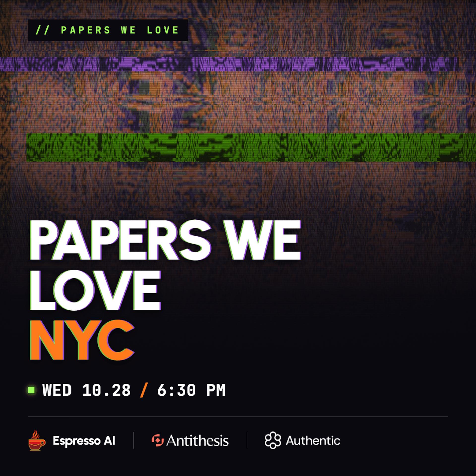 Papers We Love NYC | Learning Rules: What can math tell us about language event artwork