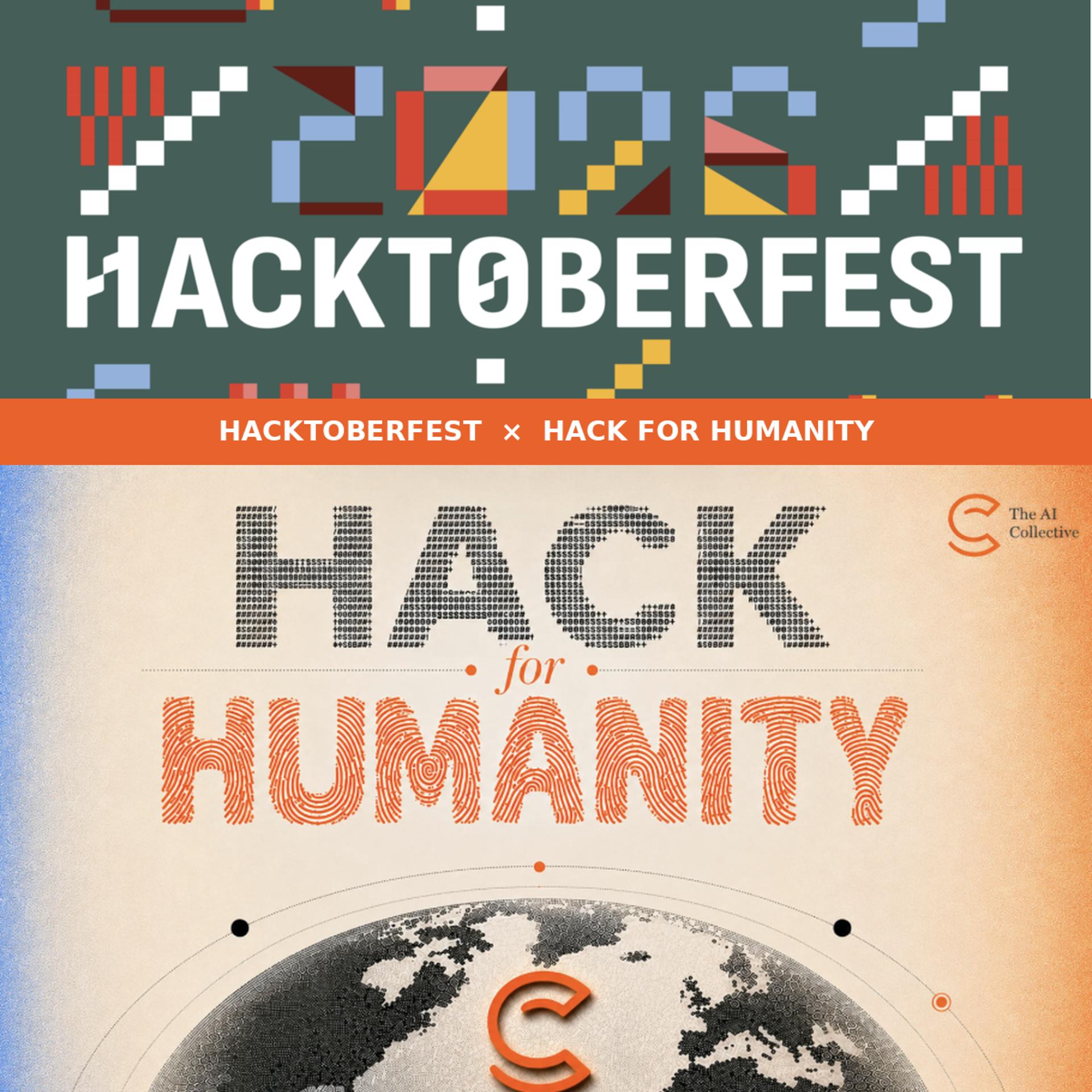 Hack for Humanity × Hacktoberfest 2026 | Silver Spring event artwork