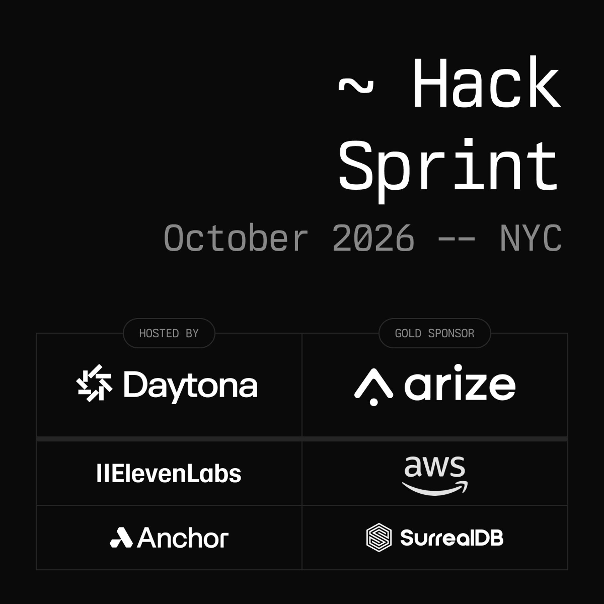 Daytona HackSprint event artwork