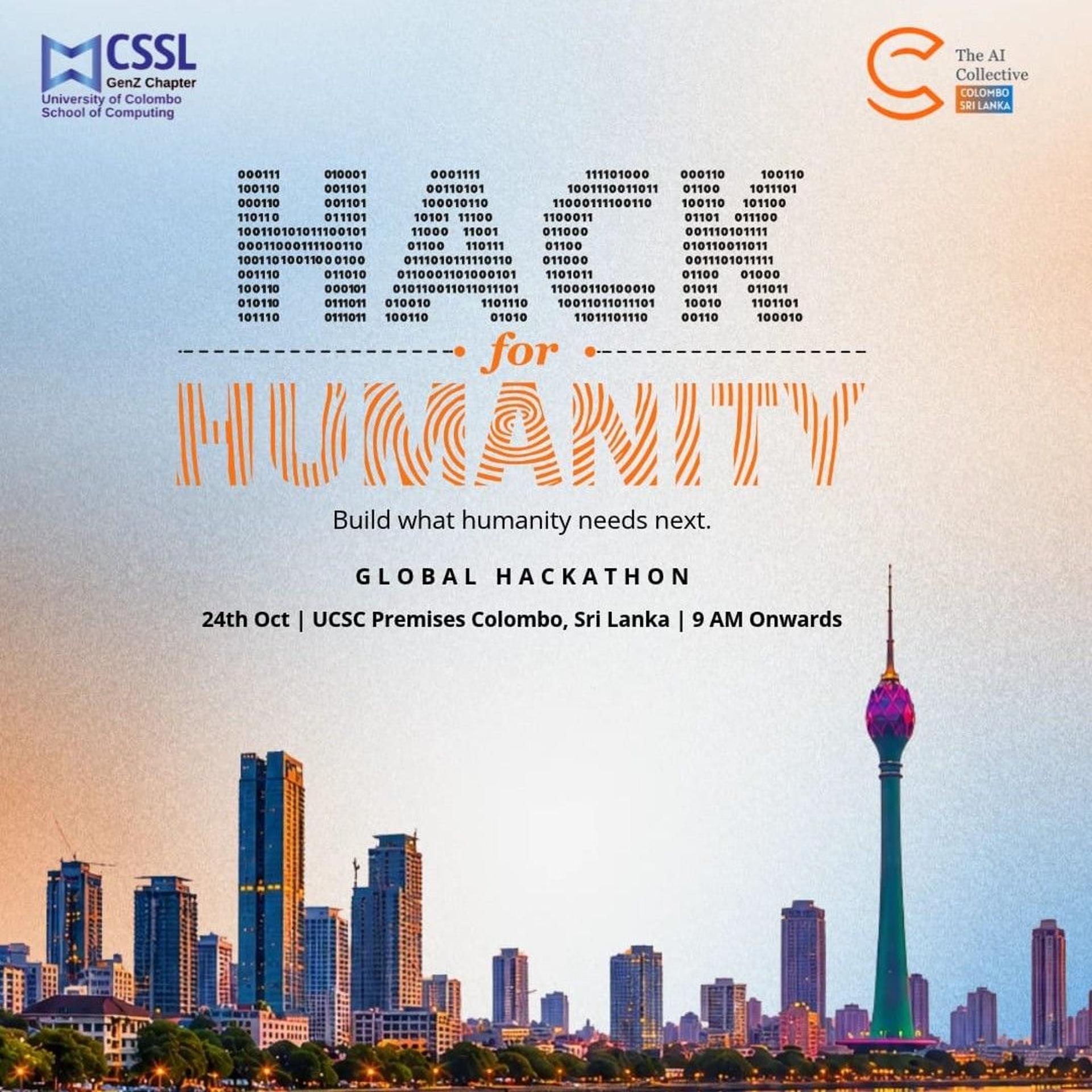 Hack for Humanity: Colombo, Sri Lanka event artwork