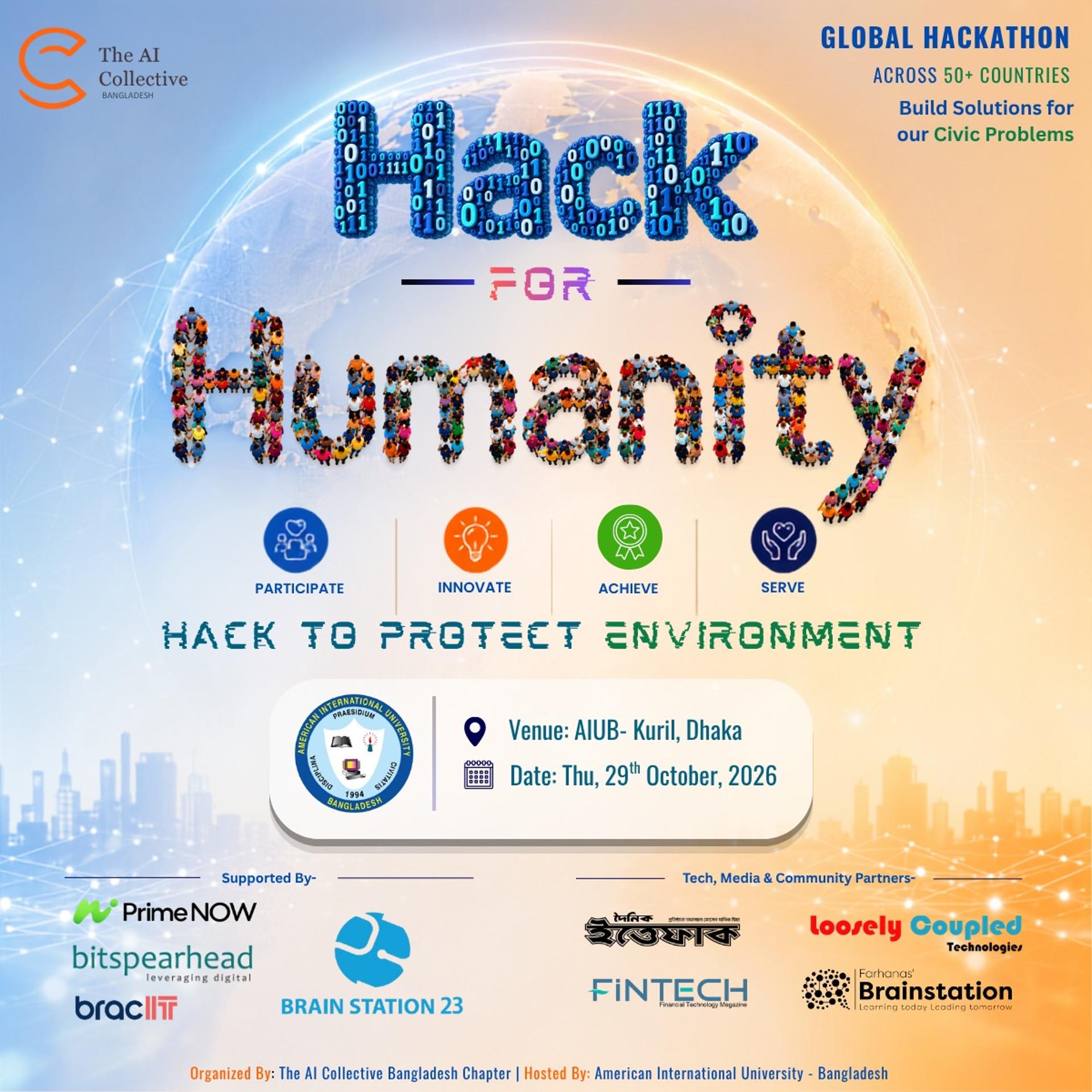 Hack for Humanity: Bangladesh event artwork