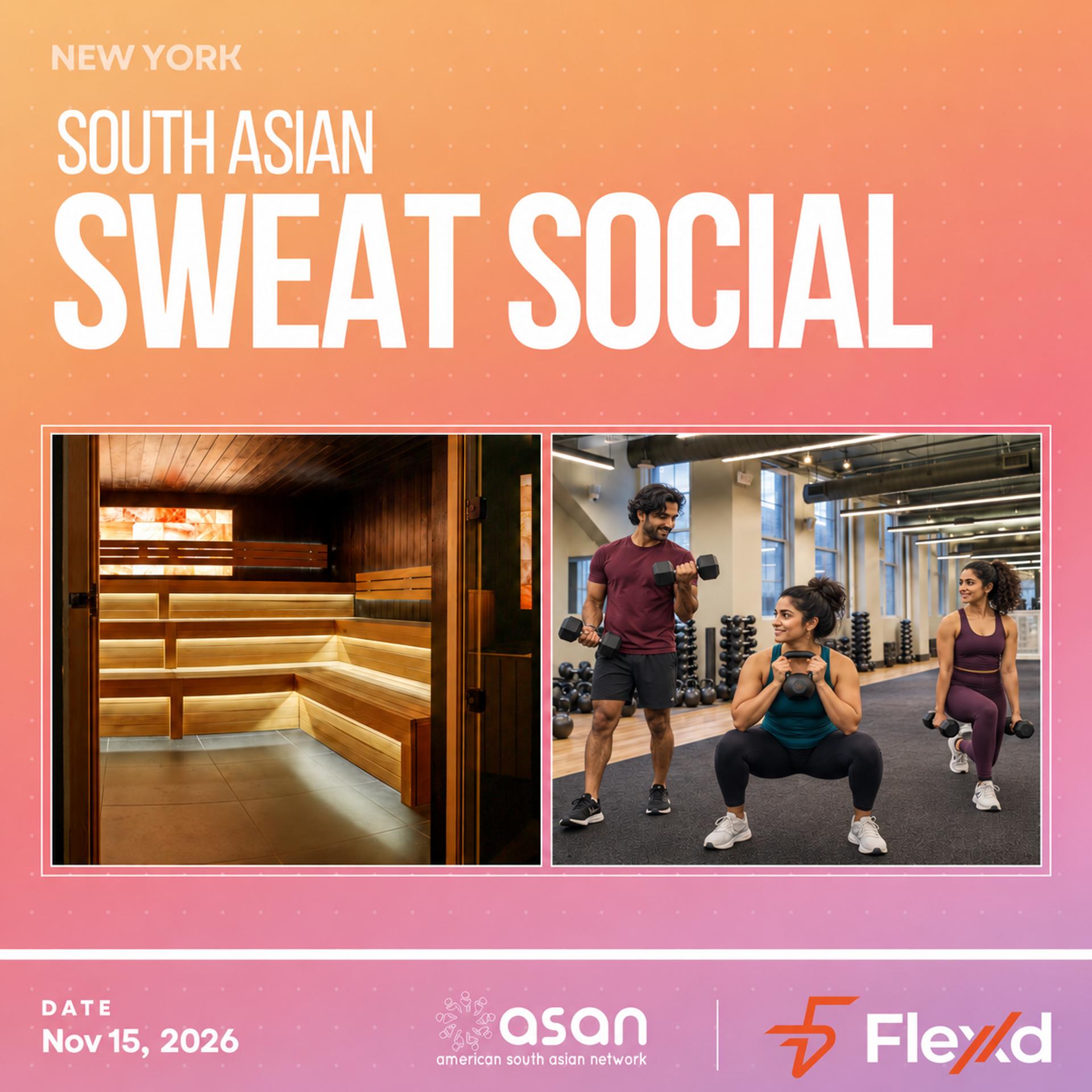 South Asian Sweat Social event artwork