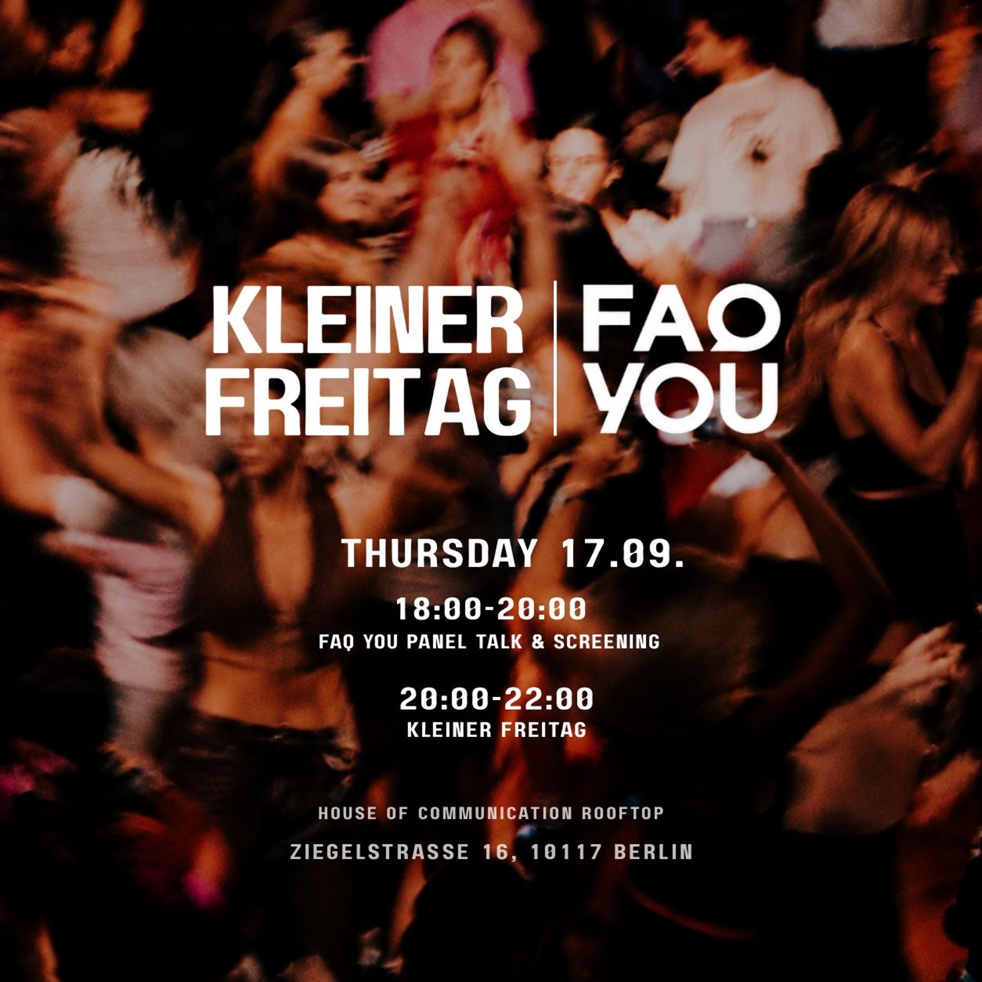 KLEINER FREITAG X FAQ YOU