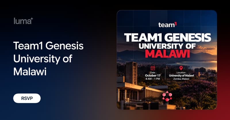 Team1 Genesis University of Malawi · Luma