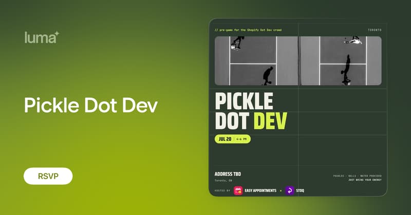 Pickle Dot Dev event banner