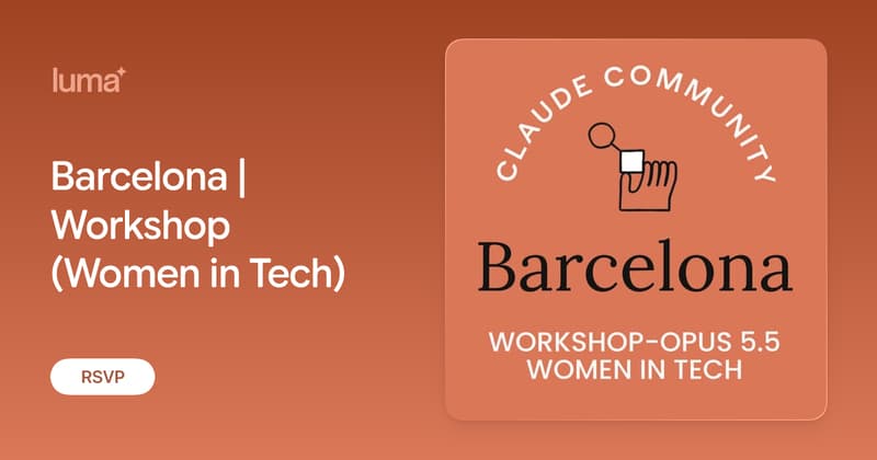 Barcelona | Workshop (Women in Tech)