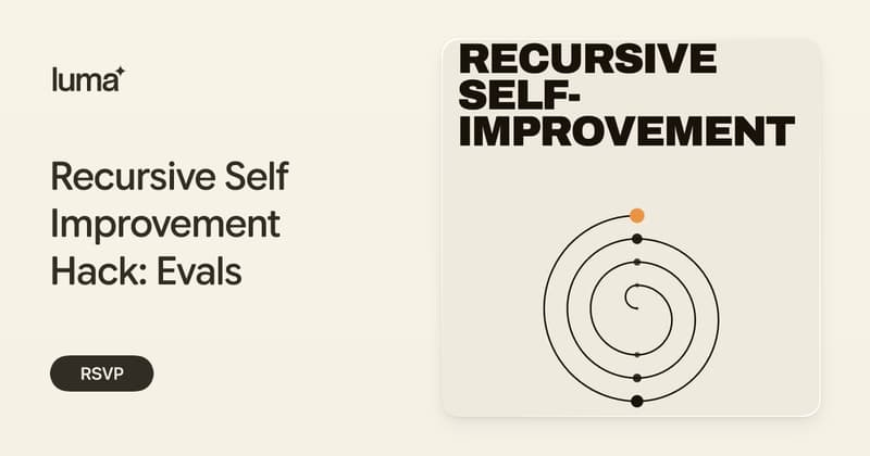 Recursive Self Improvement Hack: Evals