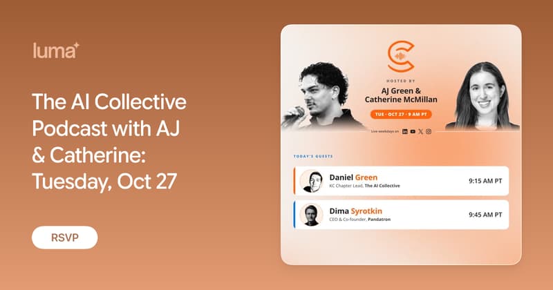 The AI Collective Podcast with AJ & Catherine: Tuesday, Oct 27