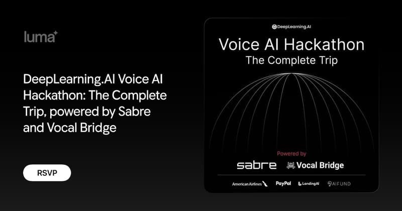 DeepLearning AI - Voice AI Hackathon event image