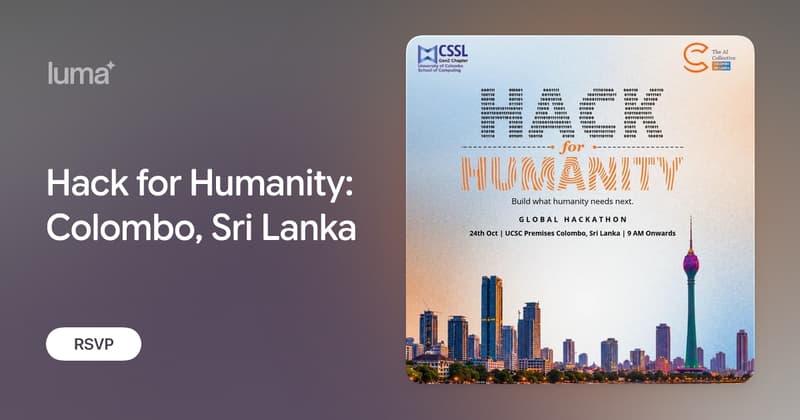 Hack for Humanity: Colombo, Sri Lanka