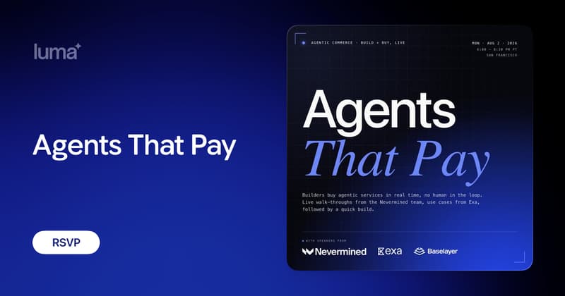 Agents That Pay event image