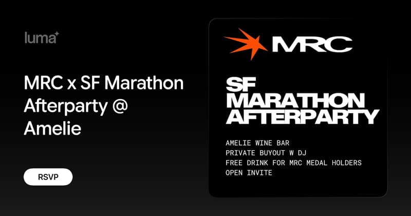 MRC x SF Marathon Afterparty event image