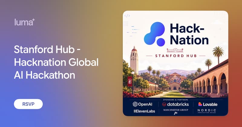 Stanford Hub - Hacknation Global AI Hackathon · Luma