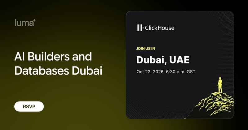 فعالية AI Builders and Databases Dubai في دبي