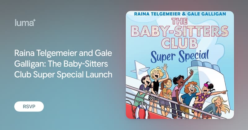 Book Launch with Raina Telgemeier and Gale Galligan at Spangenberg Theatre at Gunn High School