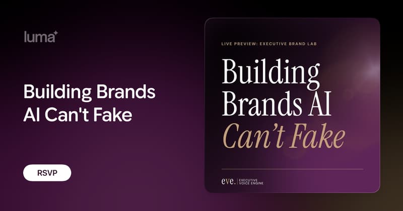 Building Brands AI Can't Fake