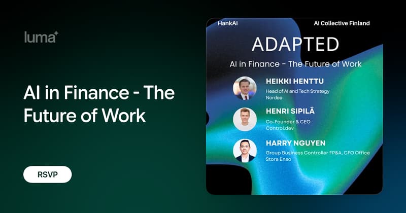 AI in Finance - The Future of Work