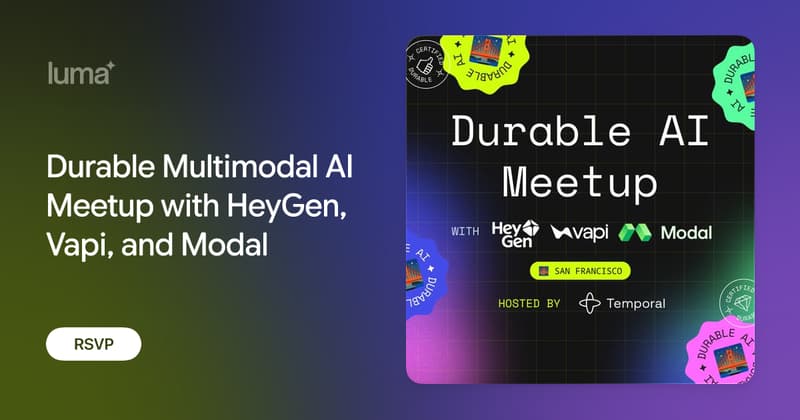 Durable Multimodal AI Meetup event image