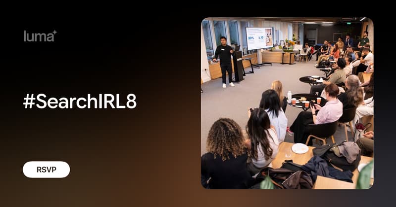 Event artwork for #SearchIRL8