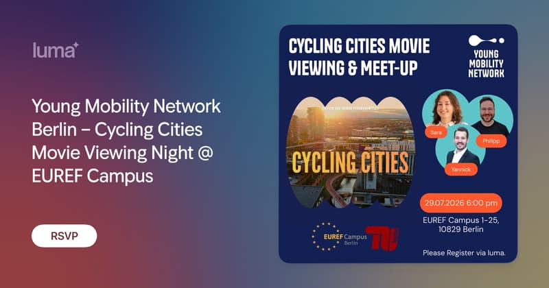 Young Mobility Network – Cycling Cities Movie Night @ EUREF